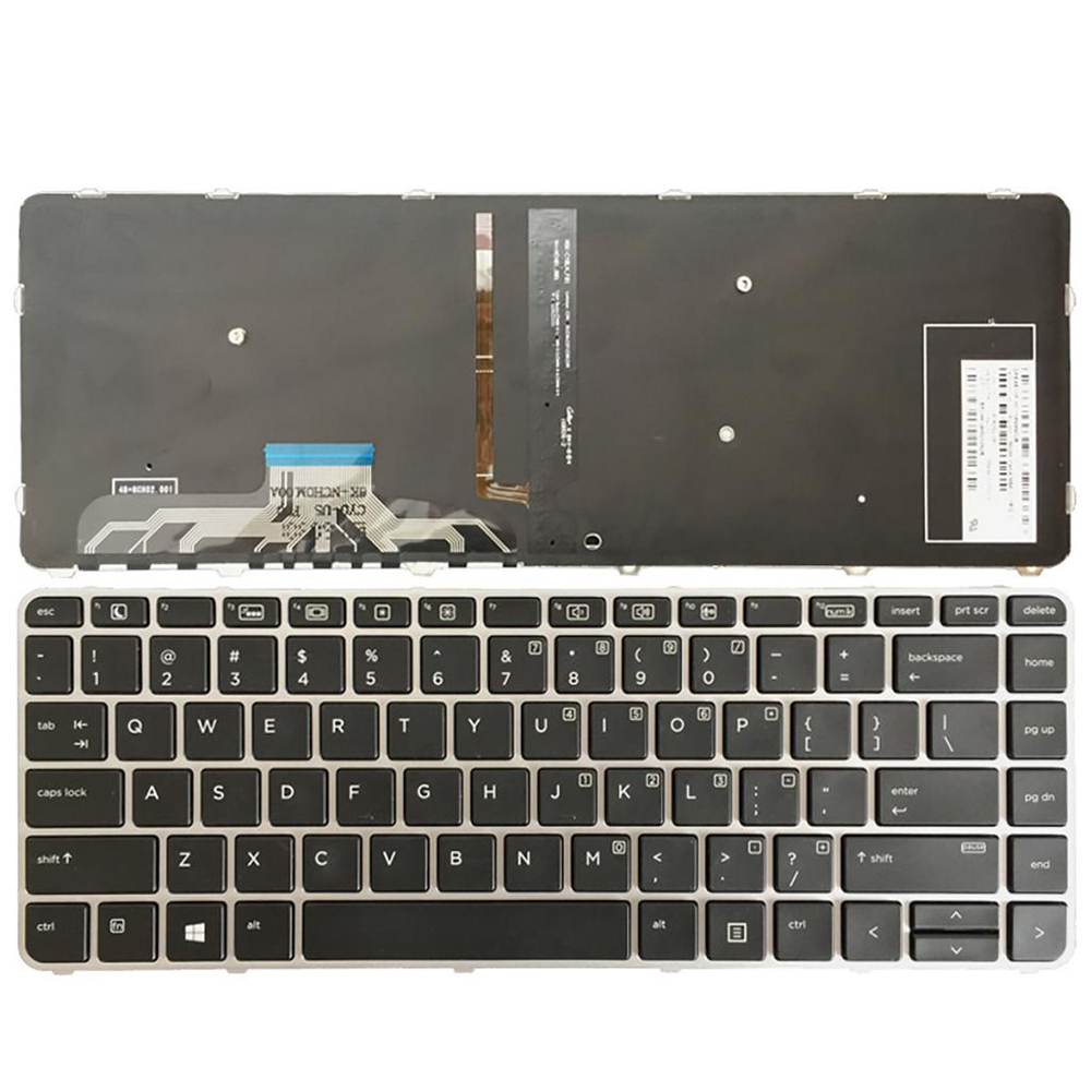 New US Notebook Keyboard For HP ELIteBook FOLIO 1040 G3 with Frame US Laptop Keyboard