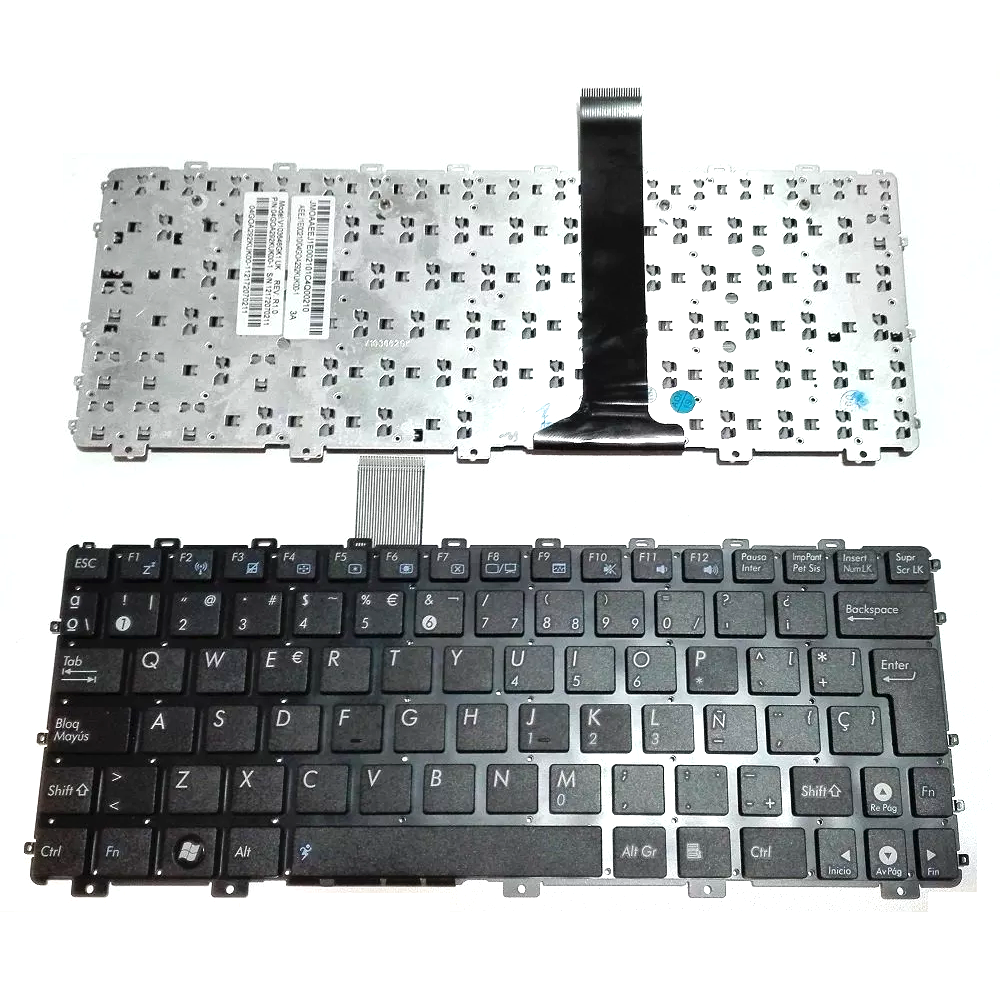 Spanish Laptop Keyboard For Asus Eee PC 1015 1015B 1015BX 1015PW 1015CX 1015PD 1011 1015PX With Frame SP Layout