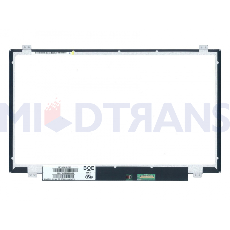 NT140WHM-N31 NT140WHM N31 14.0" LCD Screen New Dispilay Grade A Laptop Panel 1366*768 30 Pins Replacement