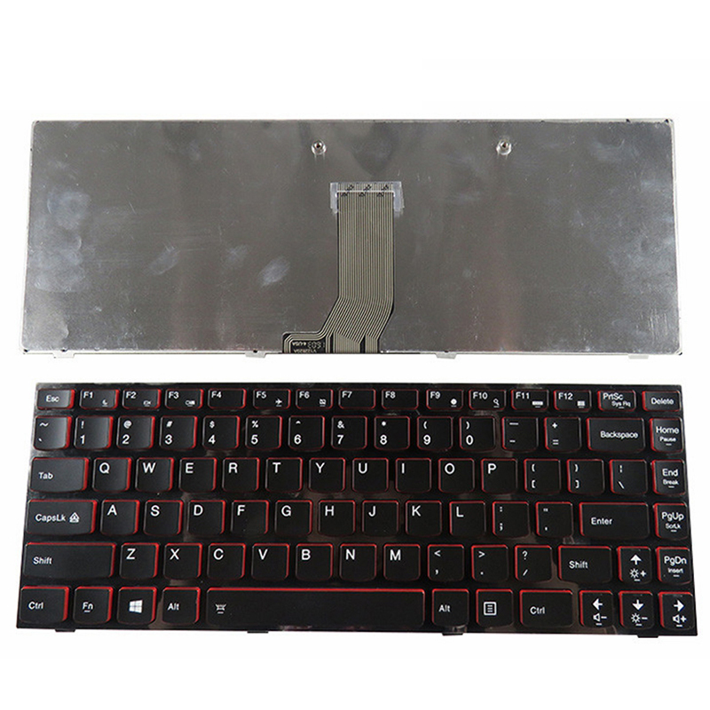 New Laptop Keyboard For Lenovo Y410P US Keyboard Layout Backlit