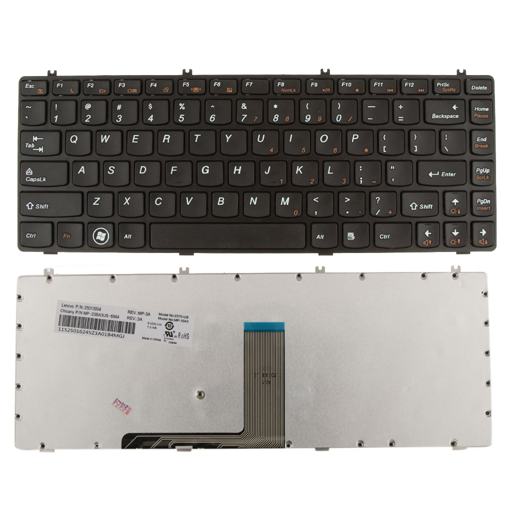 New US Keyboard For Lenovo Y470 US Laptop Keyboard Layout