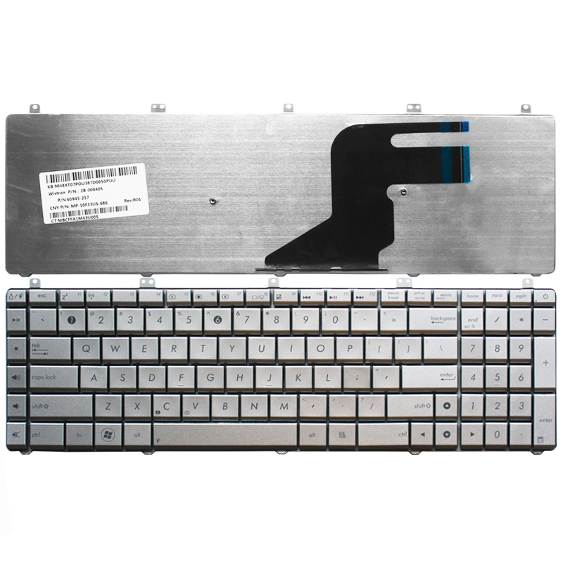 Wholesale US New Laptop Keyboard For ASUS N55 English Keyboard