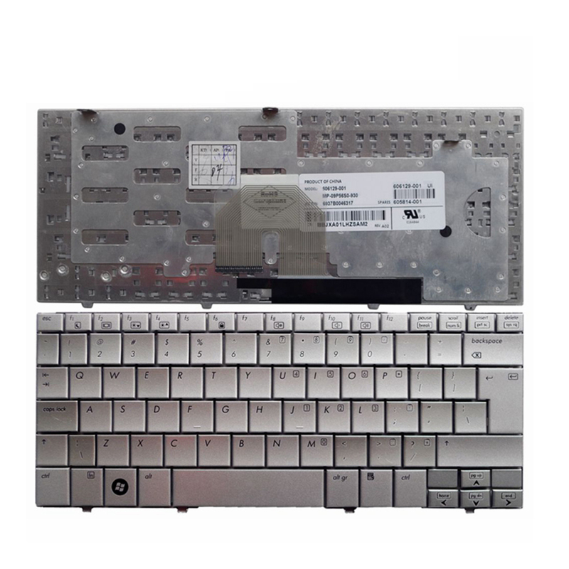 New For HP Mini Netbook 2140 Keyboard Silver Laptop English Keyboard Layout