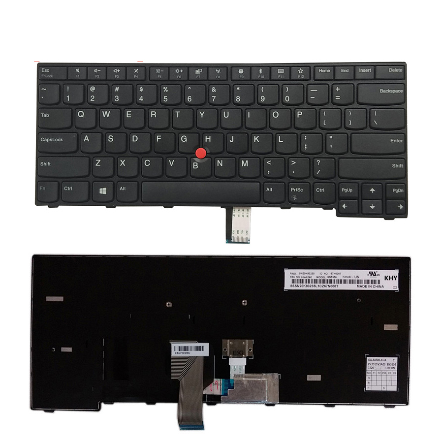 Laptop US Keyboard New For Lenovo IBM ThinkPad Edge E470 US Keyboard Layout