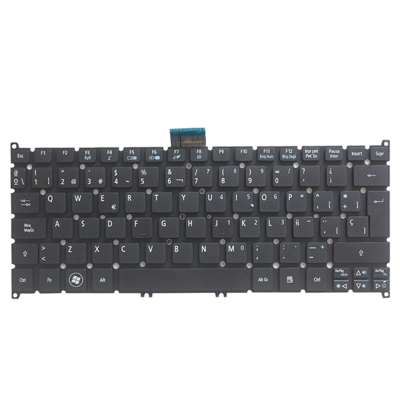 New Spanish Laptop Keyboard For Acer Aspire S3 S3-331 S3-391 S3-951 S3-371 S5 S5-391 S5-951 SP Keyboard